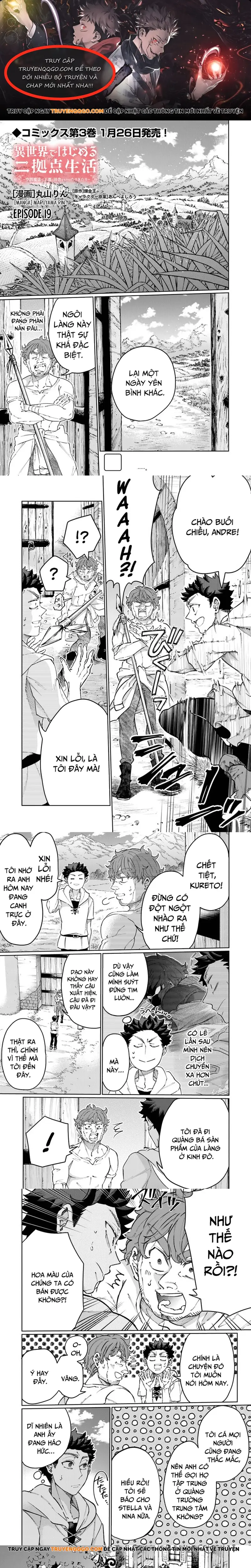 Isekai De Hajimeru Ni Kyoten Seikatsu ~Kuukan Mahou De Outo To Inaka Wo Ittari Kitari~ Chapter 19 - 1