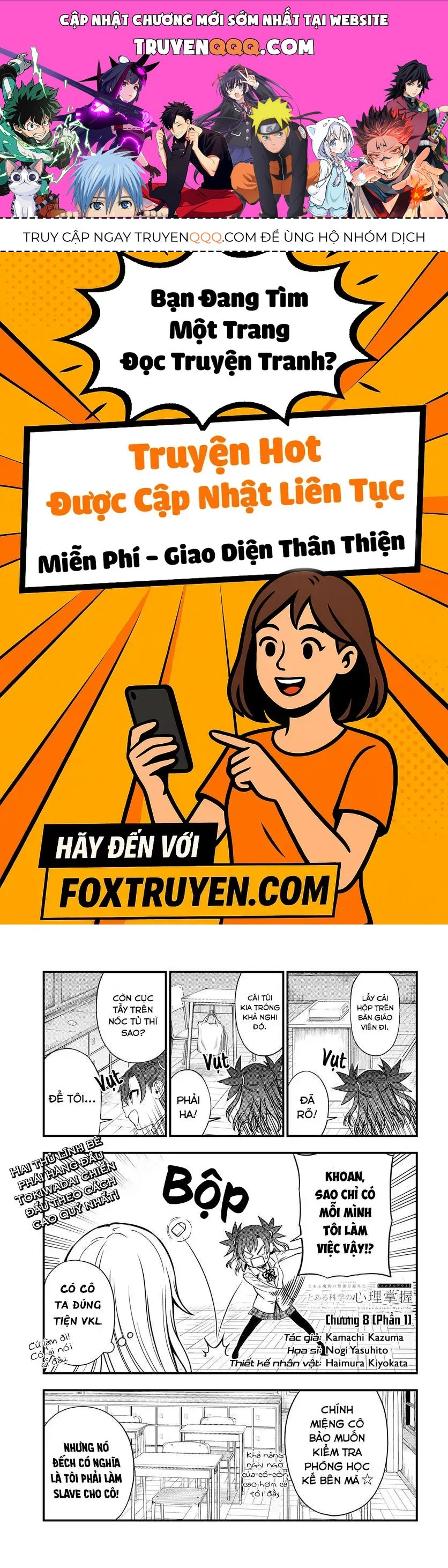 Toaru Majutsu No Index Gaiden - Toaru Kagaku No Mental Out Chapter 8.1 - 1