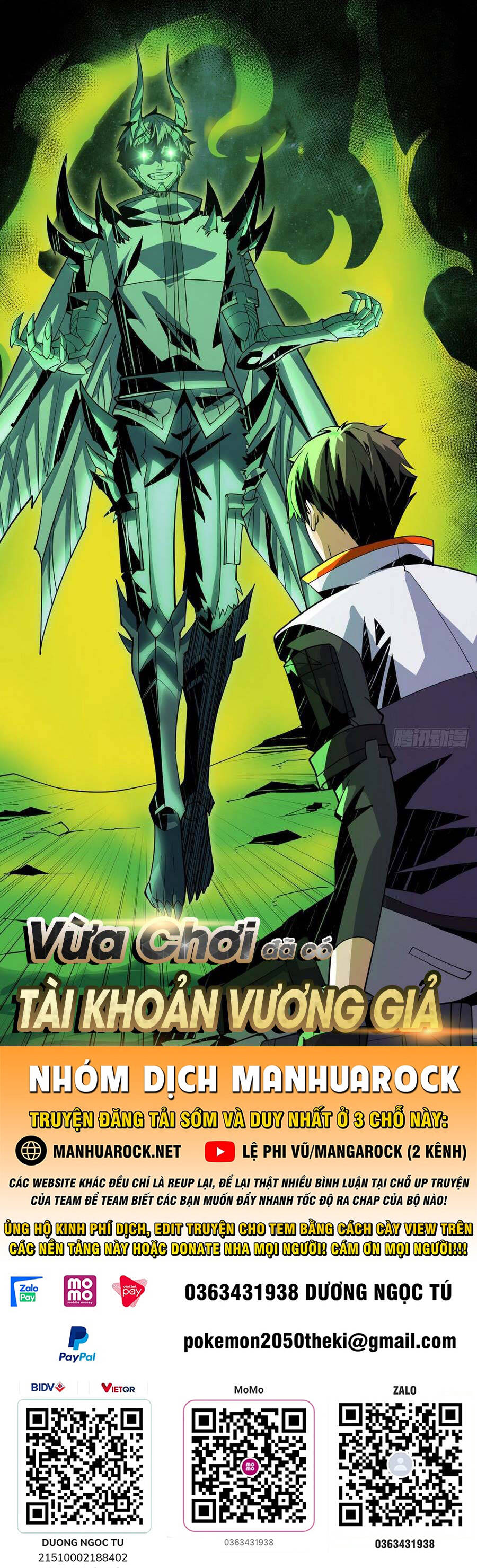 Vừa Chơi Đã Có Tài Khoản Vương Giả Chapter 150 - 1