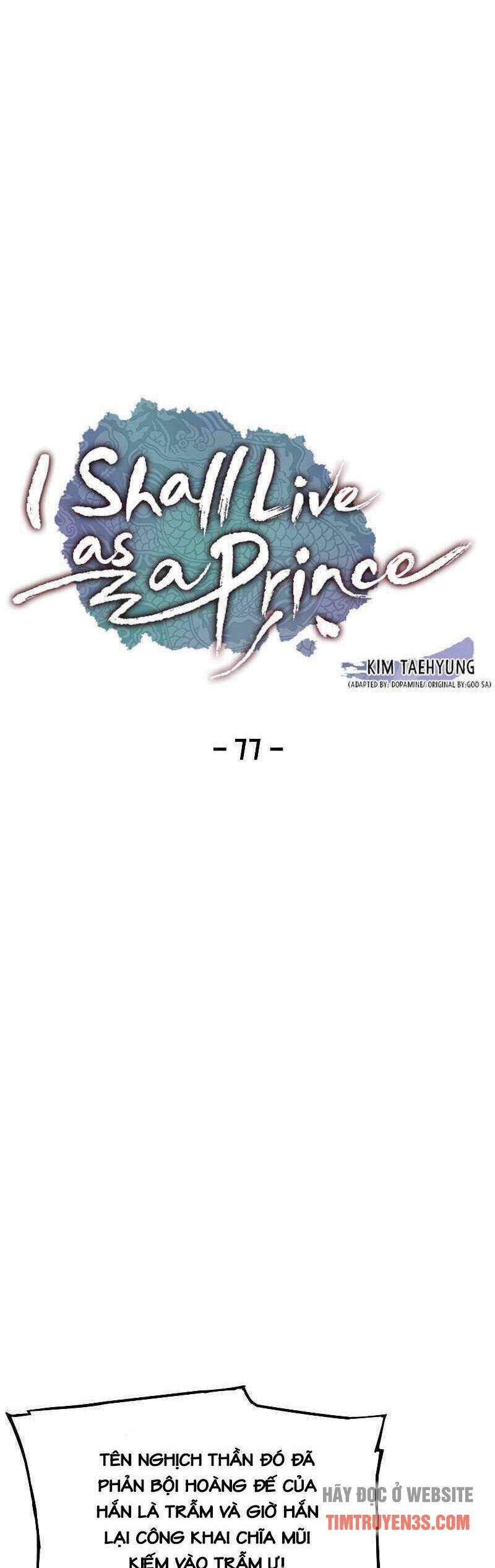 Tôi Sẽ Sống Như Một Hoàng Tử Chapter 77 - 8
