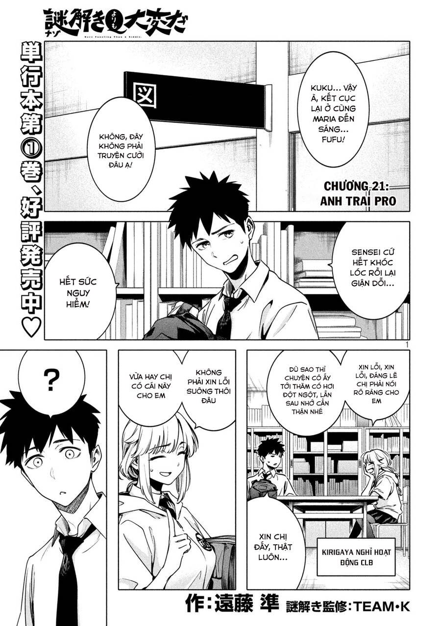 Điều Còn Khó Hơn Cả Việc Giải Đố Chapter 21 - 2