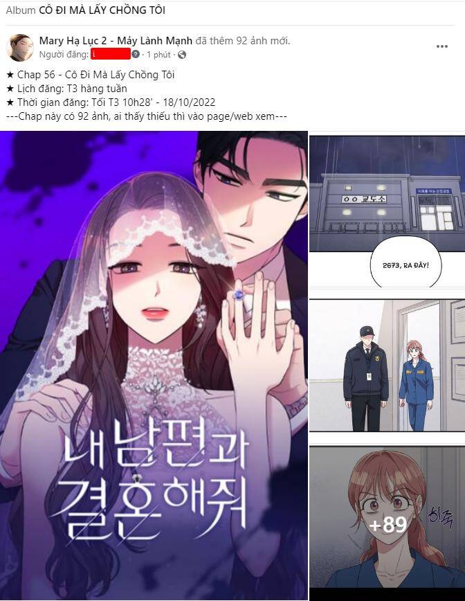 Cô Đi Mà Kết Hôn Với Chồng Tôi Đi Chapter 56.1 - 1