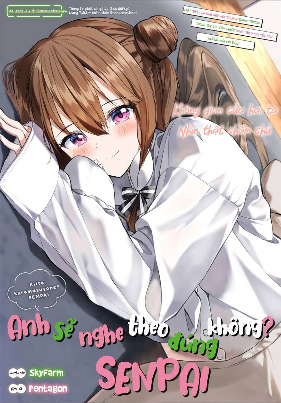 Anh Sẽ Nghe Lời Em Chứ? Senpai Chapter 8 - 1