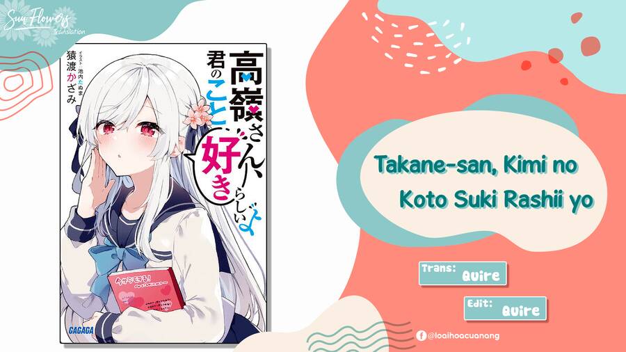 Takane-San, Kimi No Koto Sukirashii Yo Chapter 1.1 - 1