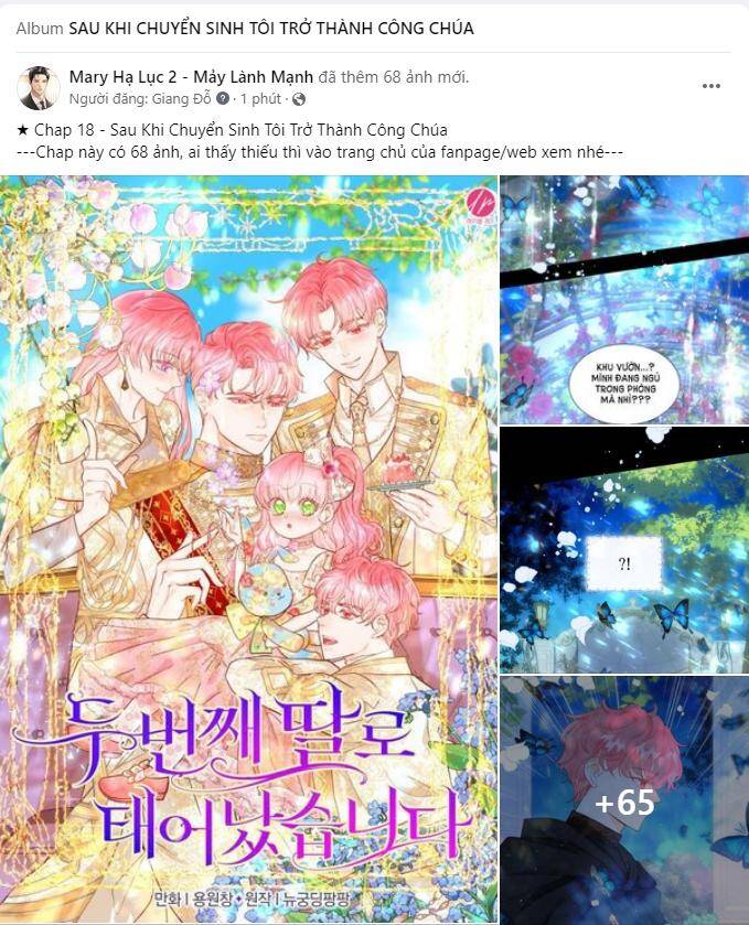 Tôi Được Sinh Ra Là Con Gái Thứ Hai Chapter 18.1 - 1