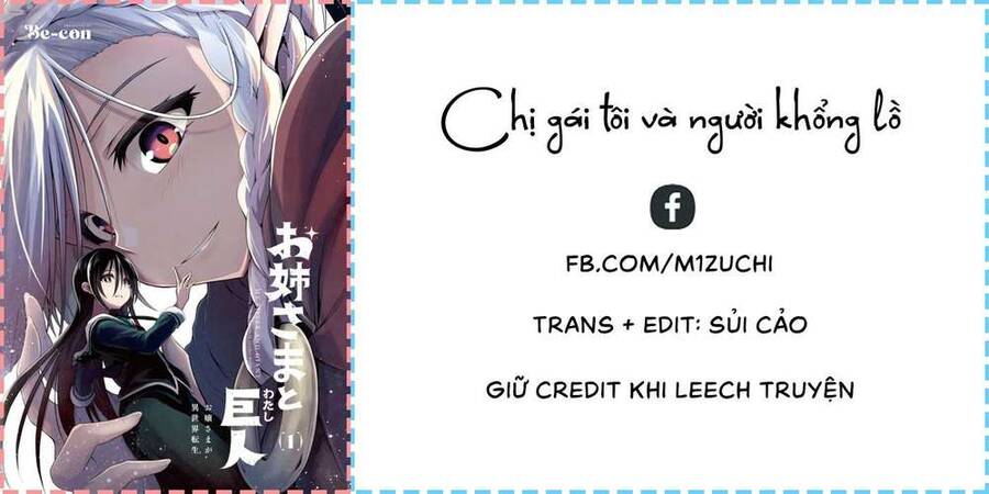 Chị Gái Tôi Và Người Khổng Lồ Chapter 2 - 1