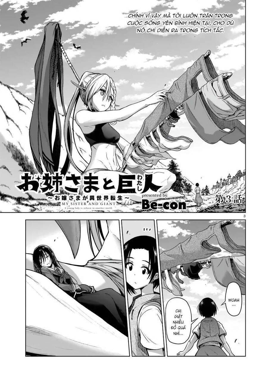 Chị Gái Tôi Và Người Khổng Lồ Chapter 3 - 4