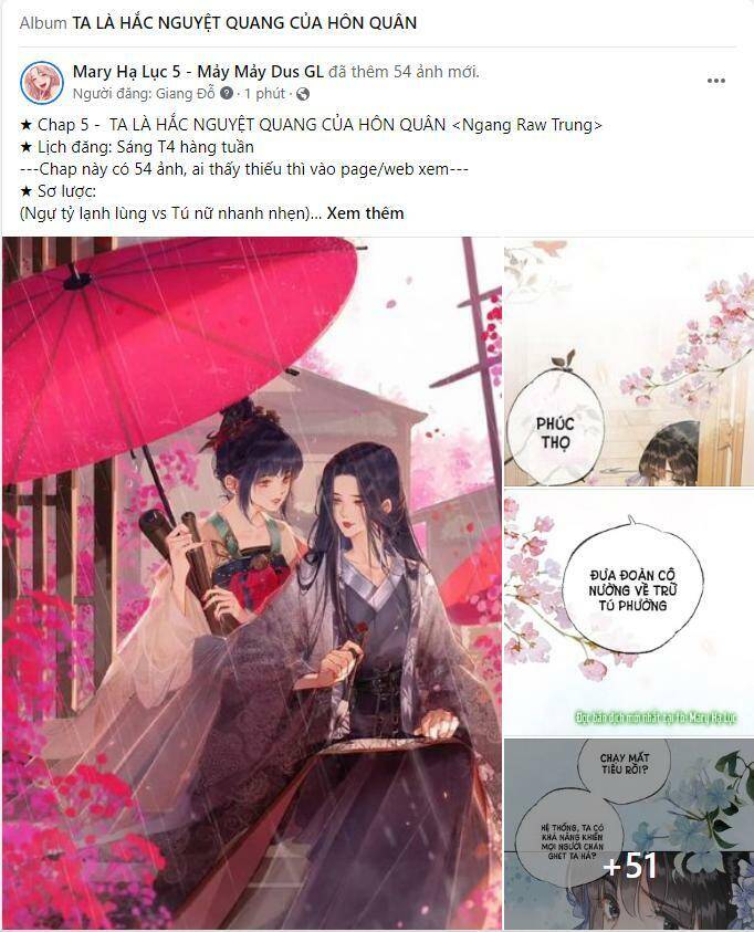 Để Ta Làm Ánh Trăng Đen Của Hôn Quân Chapter 5.1 - 1