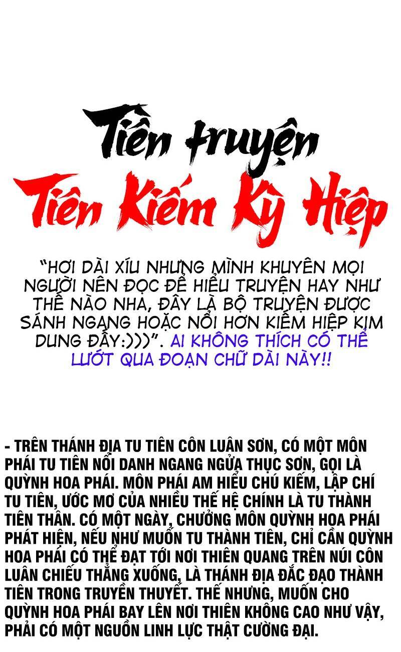 Tiên Kiếm Kỳ Hiệp Truyện Tứ Chapter 1 - 2