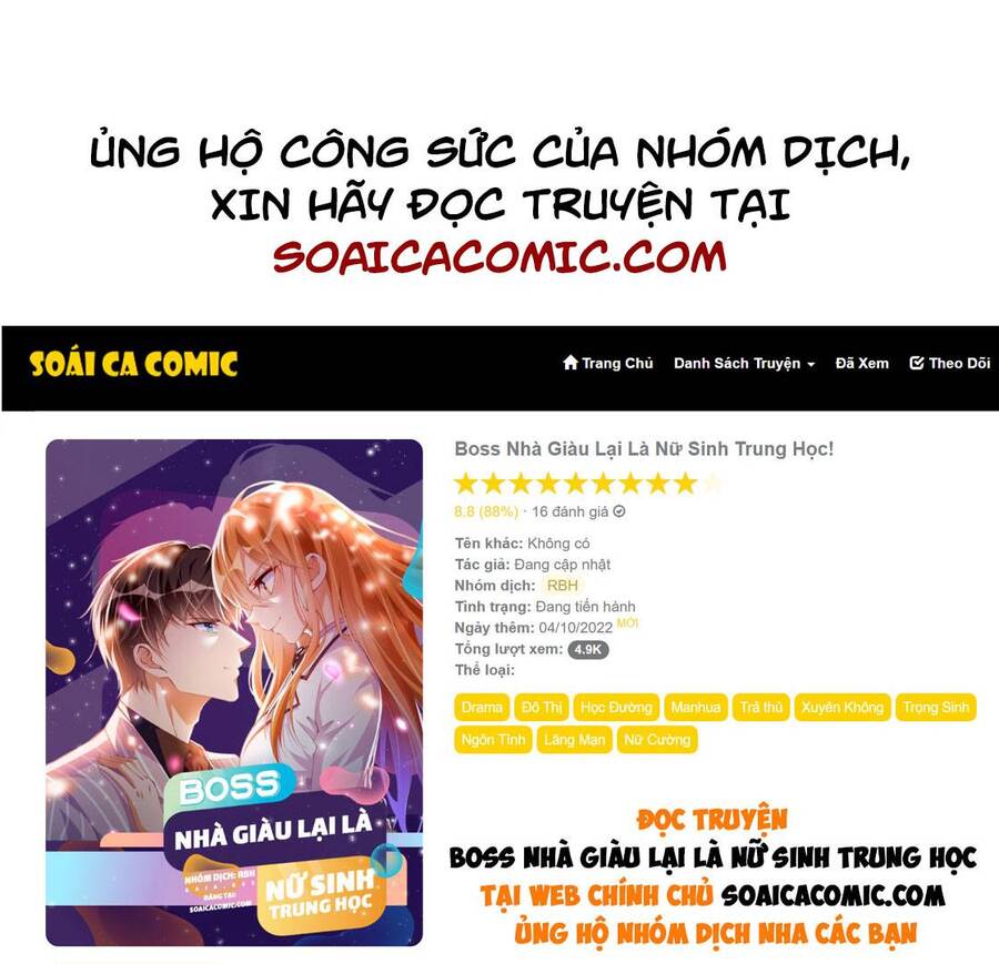 Boss Nhà Giàu Lại Là Nữ Sinh Trung Học! Chapter 20 - 1