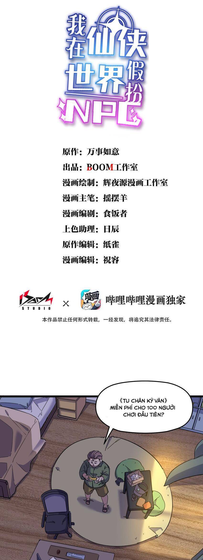 Ta Giả Thành Npc Tại Thế Giới Tiên Hiệp Chapter 2 - 1