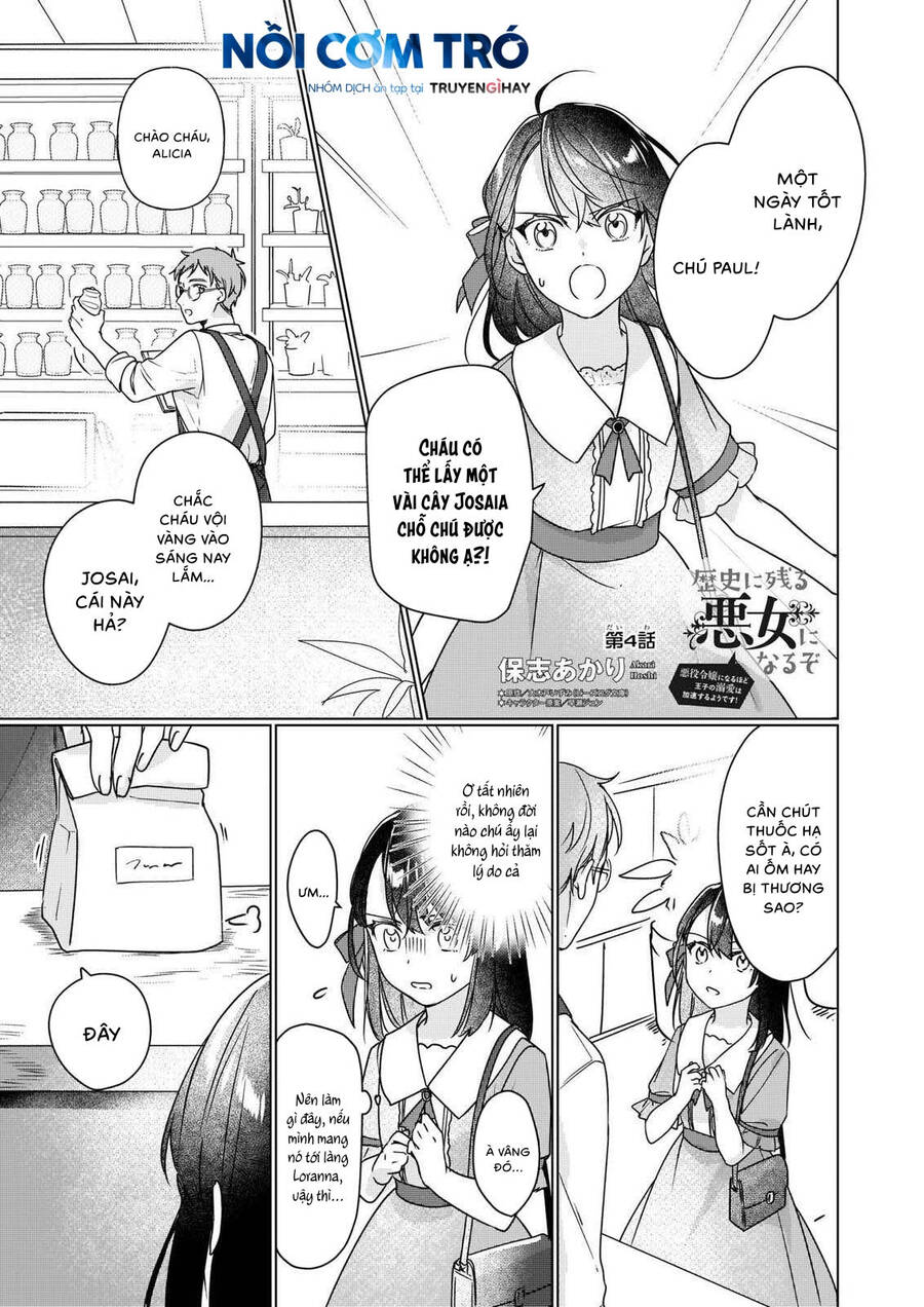 Tôi Sẽ Trở Thành Kẻ Phản Diện Được Khắc Ghi Trong Lịch Sử Chapter 4.1 - 2