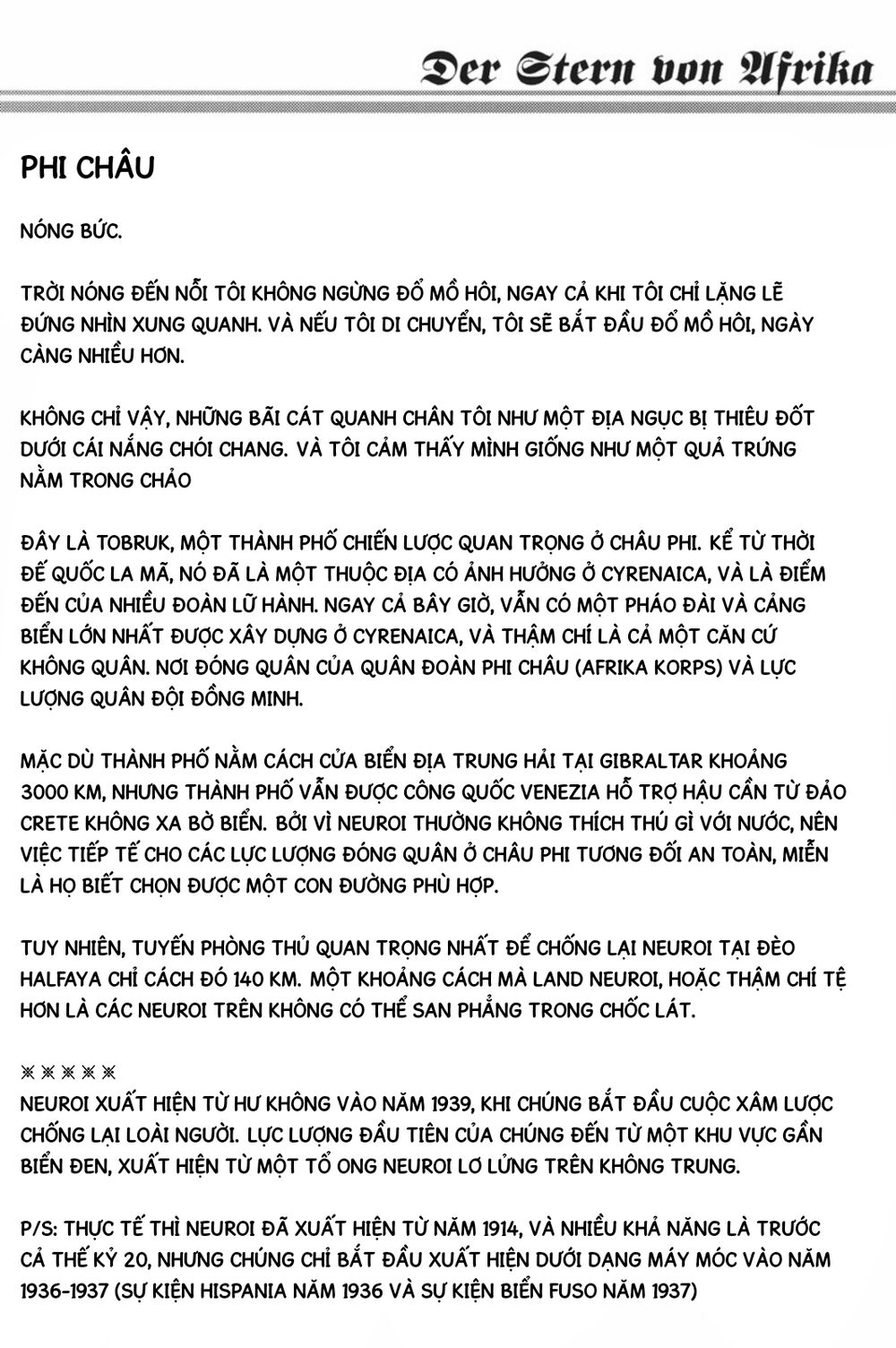 World Witches: Africa No Majo Series (Canon) Chapter 0 - 15