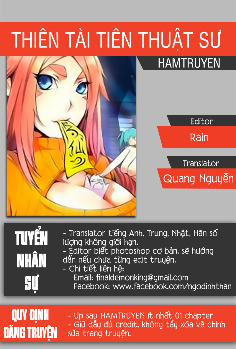 Thiên Tài Tiên Thuật Sư Chapter 6 - 1
