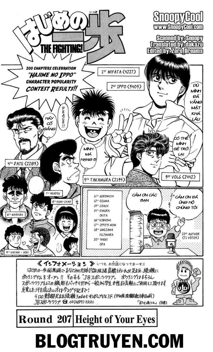 Võ Sĩ Quyền Anh Ippo Chapter 207 - 2
