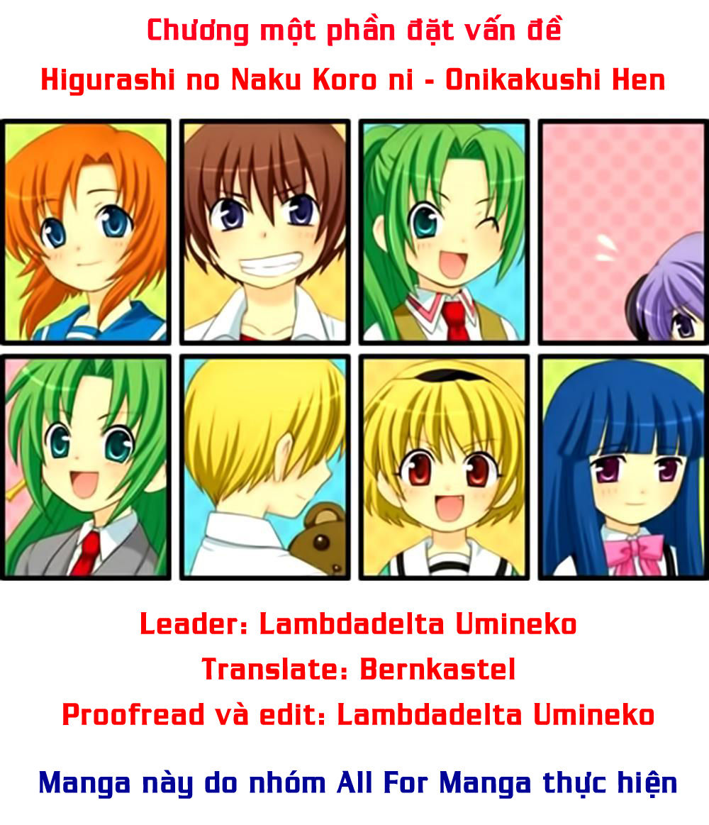 Higurashi No Naku Koro Ni - Onikakushi-Hen Chapter 8 - 1