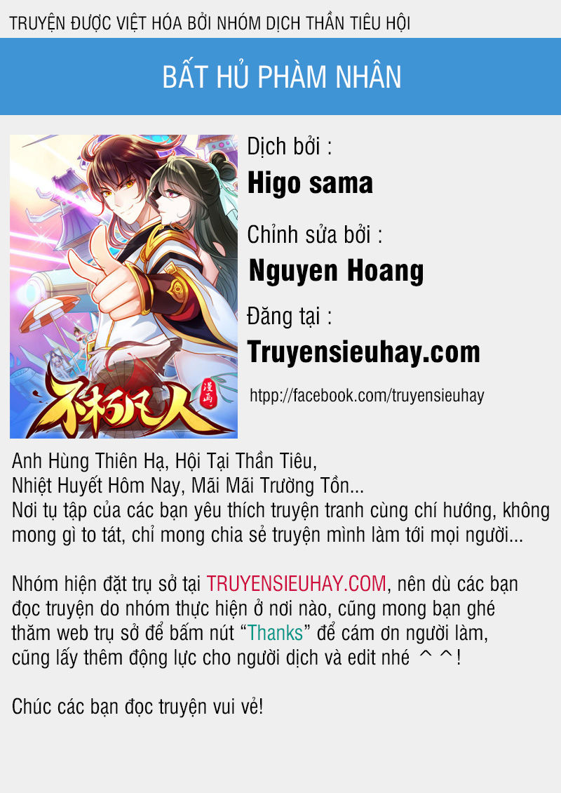 Bất Hủ Phàm Nhân Chapter 3 - 1