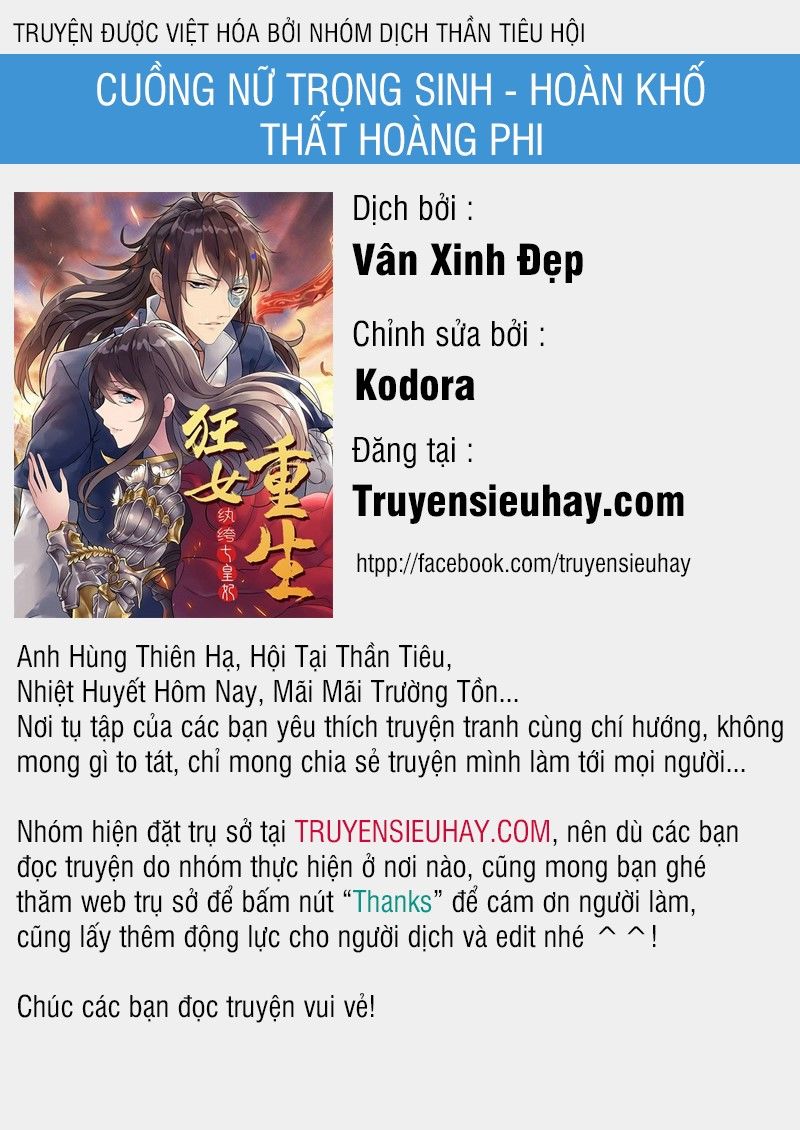 Cuồng Nữ Trọng Sinh - Hoàn Khố Thất Hoàng Phi Chapter 93 - 1