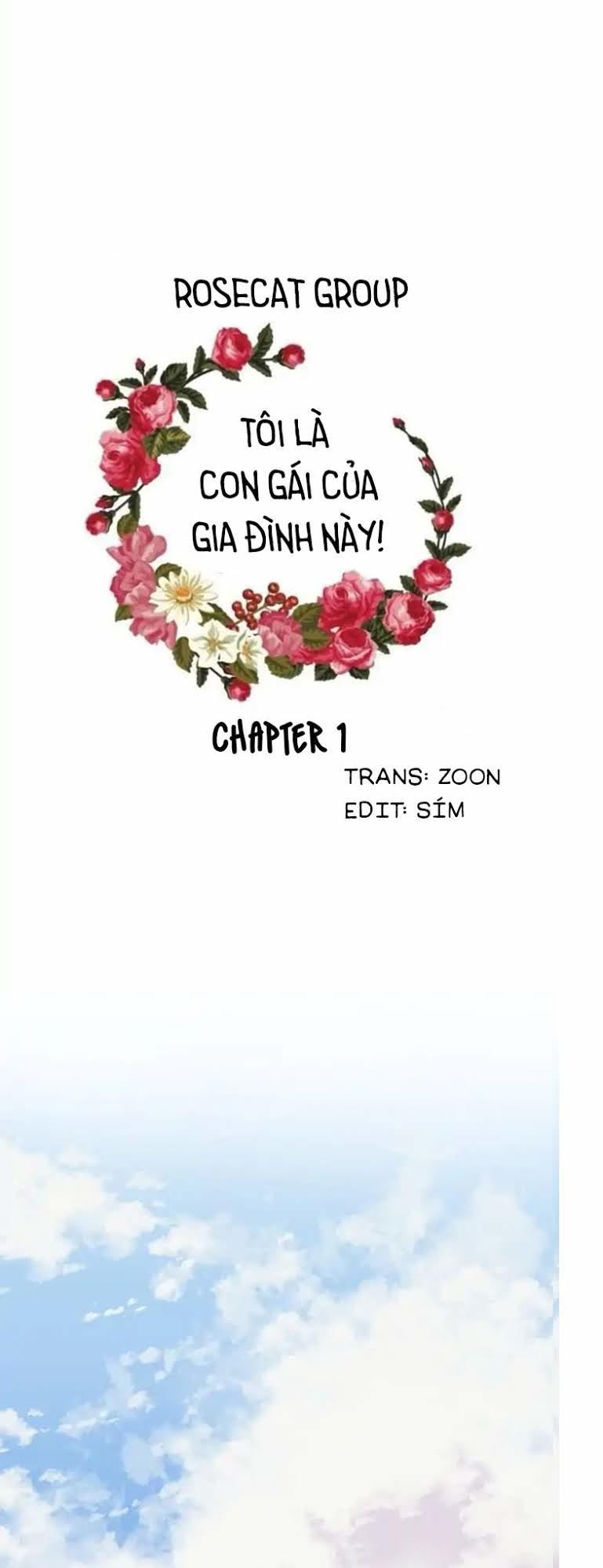 Tôi Là Tiểu Thư Của Gia Đình Này Chapter 1 - 1