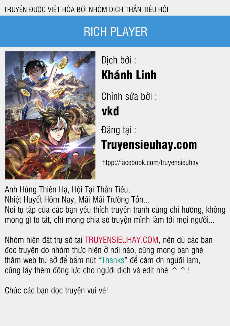 Rich Player - Người Chơi Khắc Kim Chapter 35 - 1
