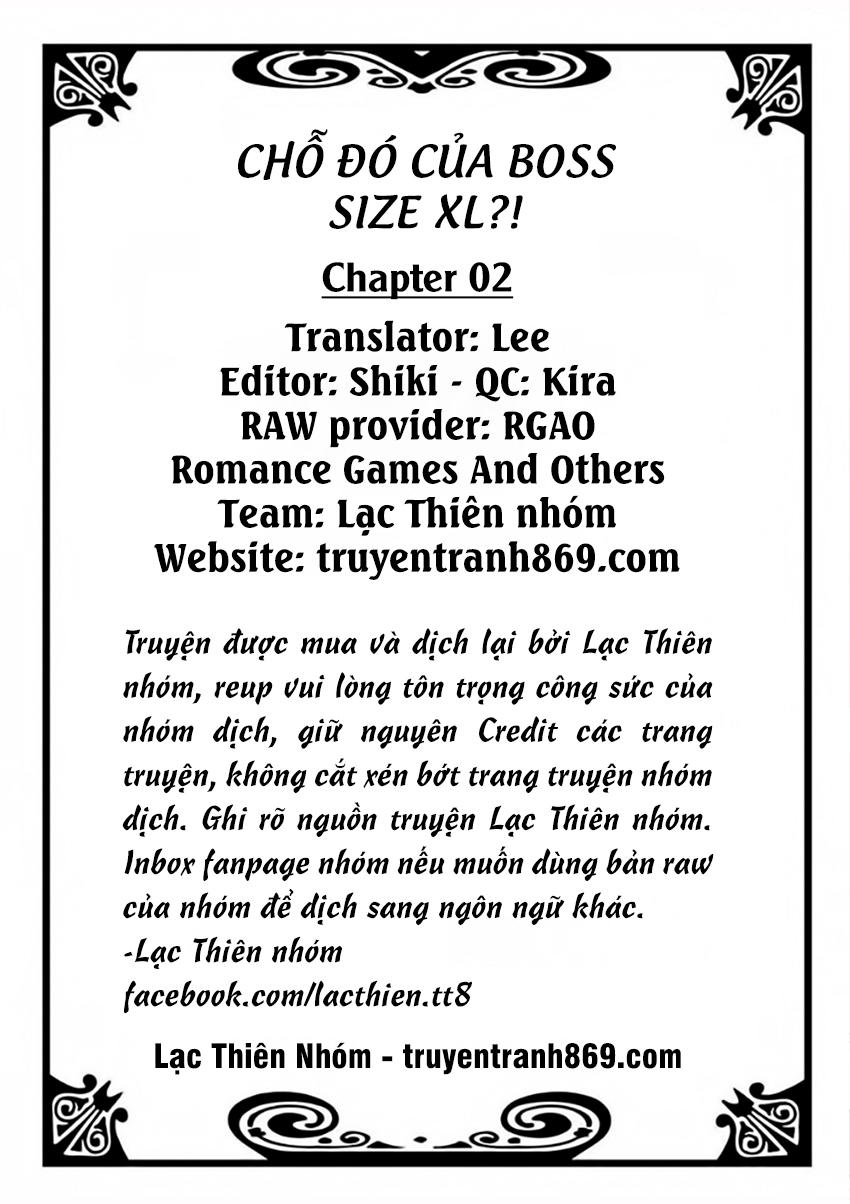 Chỗ Đó Của Boss Size Xl!? Chapter 2 - 3