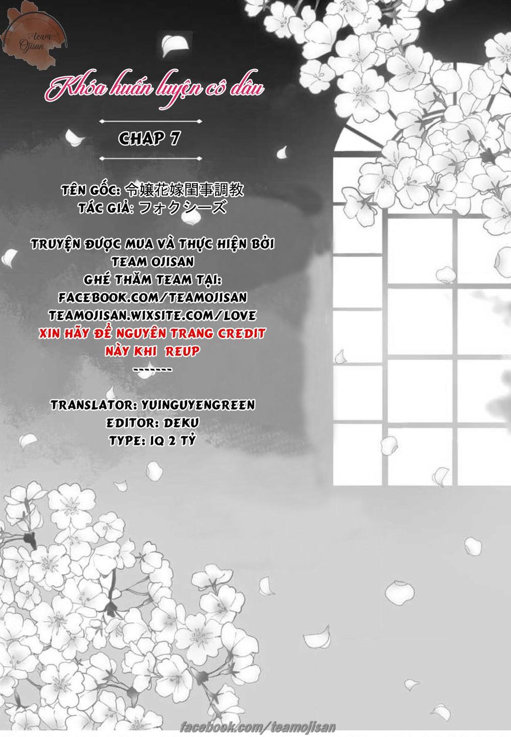 Khóa Huấn Luyện Cô Dâu Chapter 7 - 2
