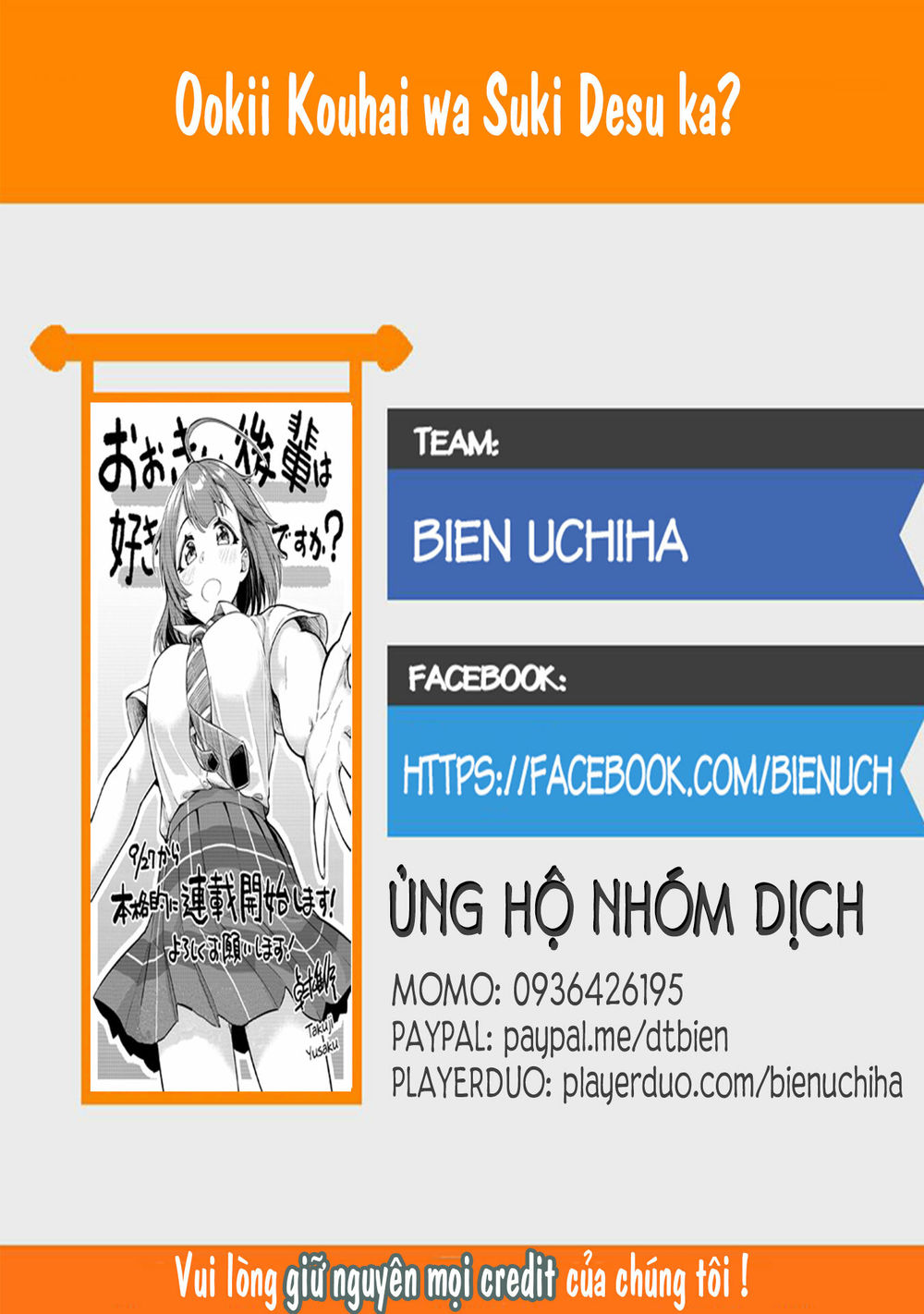 Senpai Có Thích Đàn Em Bb (Big Boobs) Chapter 8 - 1