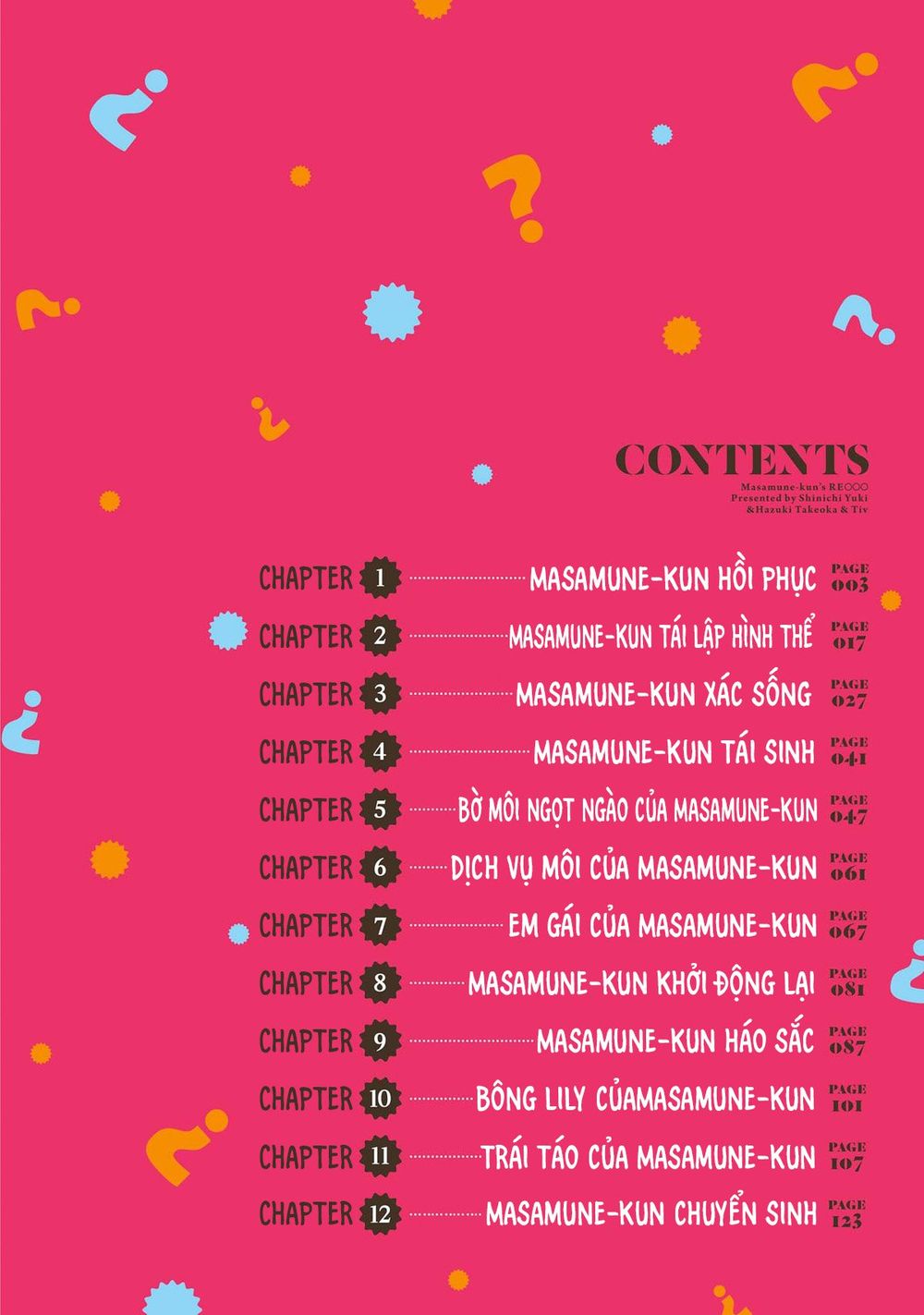 Masamune-Kun No Re ○○○ Chapter 1 - 5