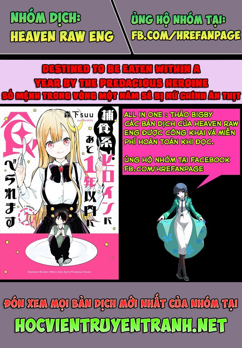 Số Mệnh Trong Vòng Một Năm Sẽ Bị Nữ Chính Ăn Thịt. Chapter 1 - 2