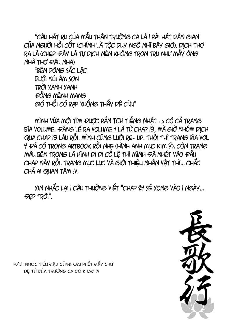 Trường Ca Hành Chapter 23 - 29