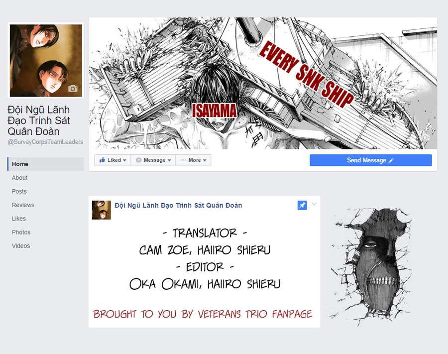 Đại Chiến Người Khổng Lồ Chapter 87 - 1