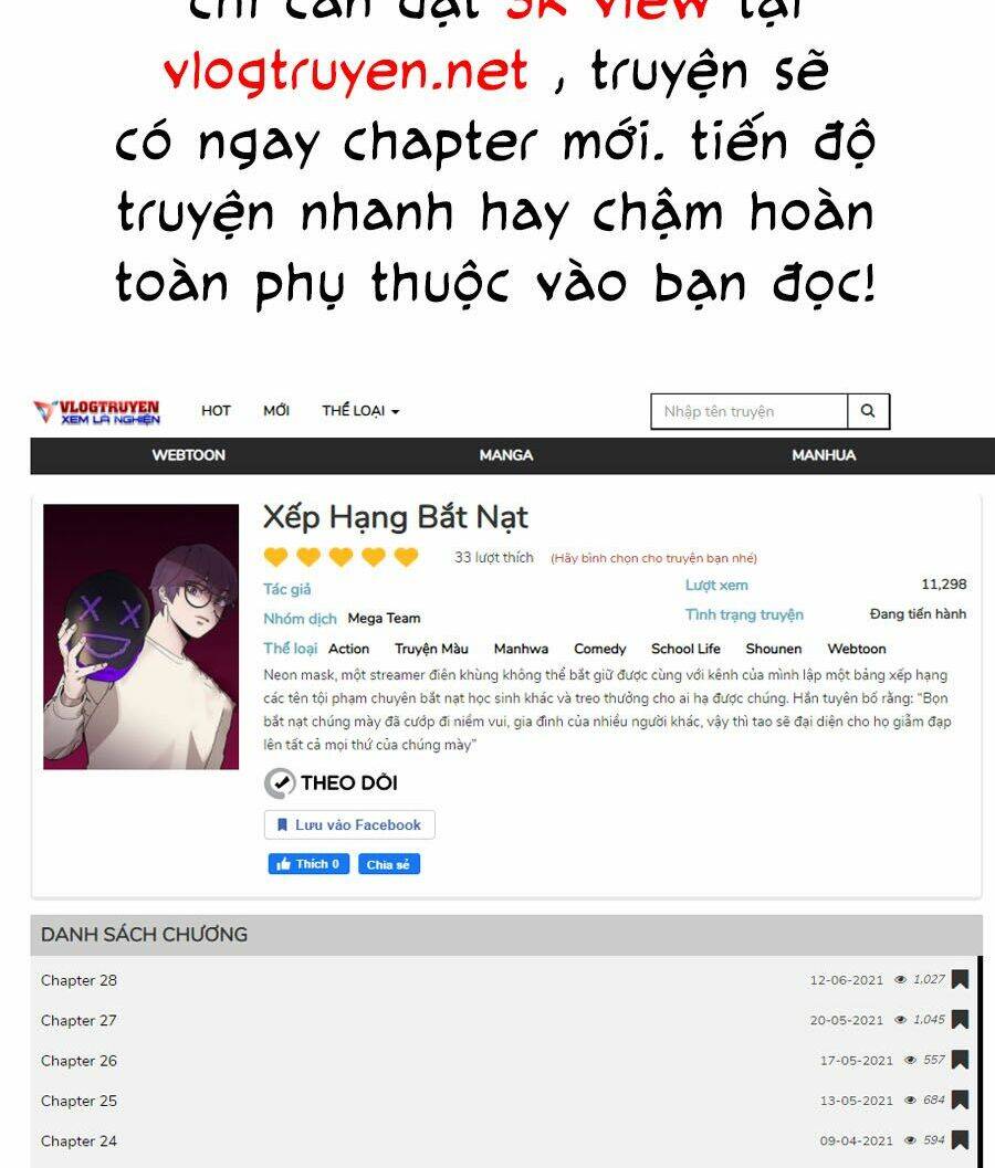 Xếp Hạng Bắt Nạt Chapter 29 - 102