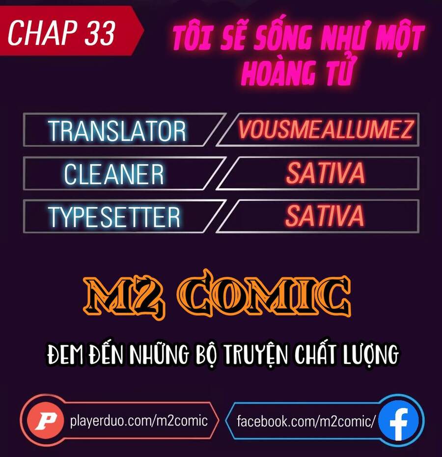 Tôi Sẽ Sống Như Một Hoàng Tử Chapter 33 - 1