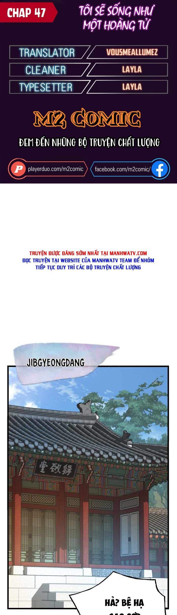 Tôi Sẽ Sống Như Một Hoàng Tử Chapter 47 - 1