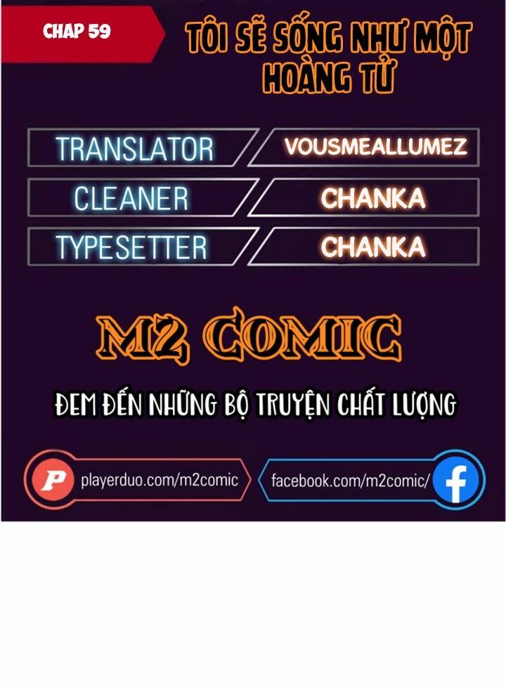 Tôi Sẽ Sống Như Một Hoàng Tử Chapter 59 - 1