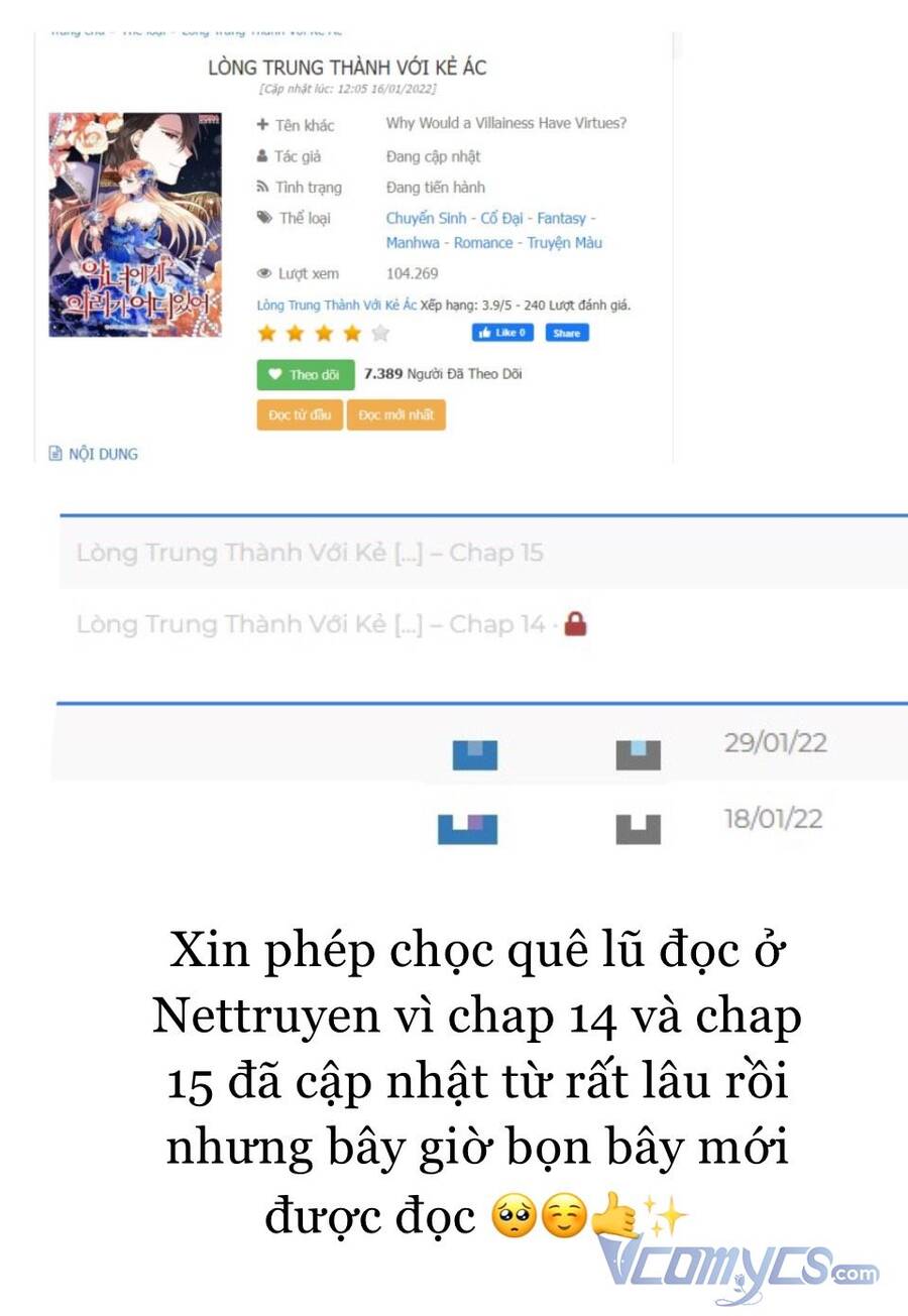 Lòng Trung Thành Với Kẻ Ác Chapter 16 - 2