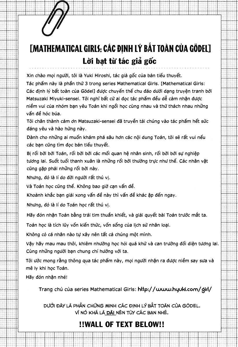 Mathematical Girls: Các Định Lý Bất Toàn Của Gödel Chapter 11 - 10