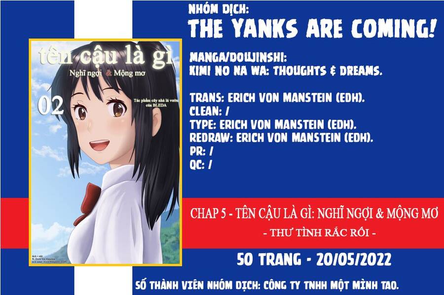 Tên Cậu Là Gì: Nghĩ Ngợi & Mộng Mơ Chapter 5 - 53