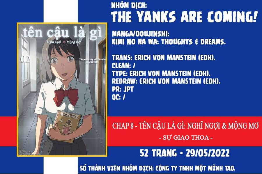 Tên Cậu Là Gì: Nghĩ Ngợi & Mộng Mơ Chapter 8 - 53