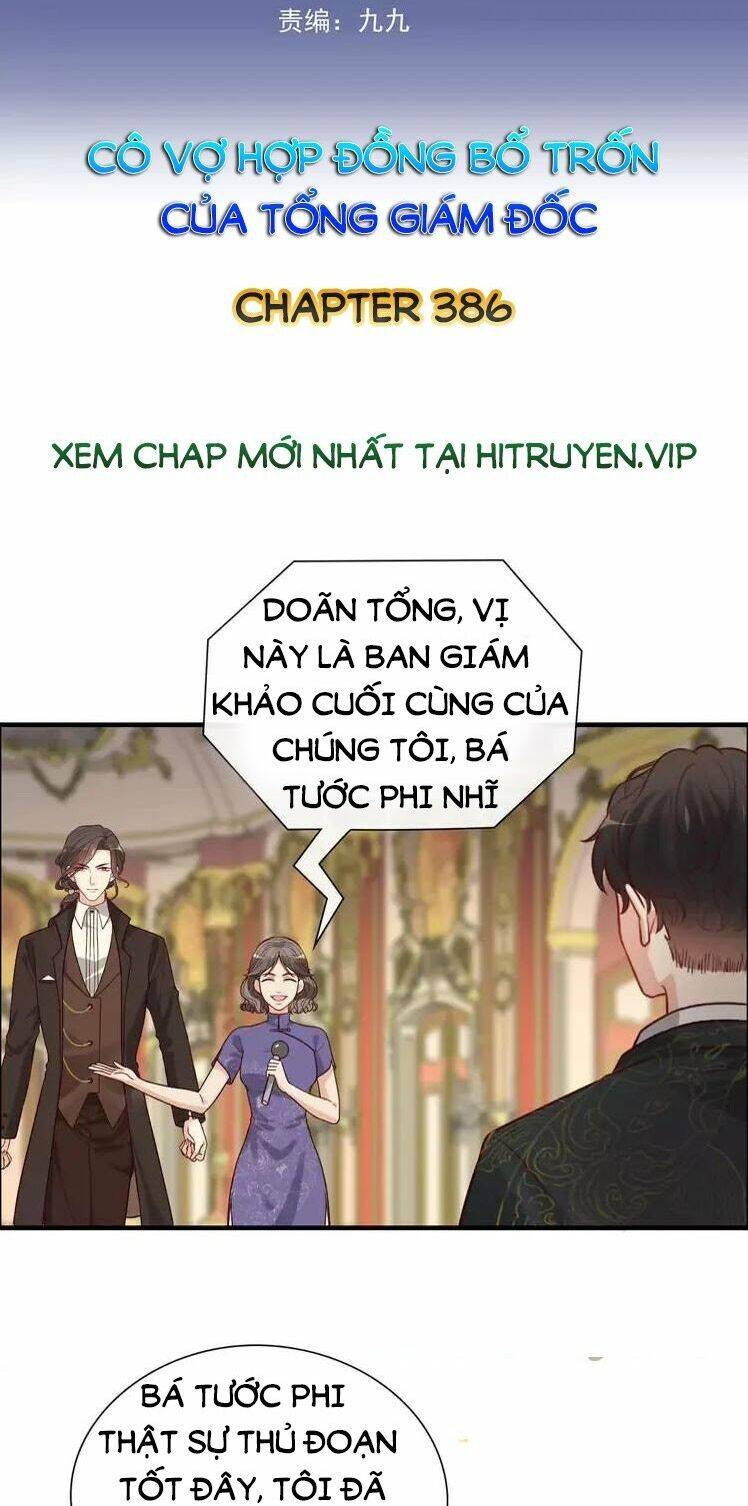 Cô Vợ Hợp Đồng Bỏ Trốn Của Tổng Giám Đốc Chapter 386 - 2