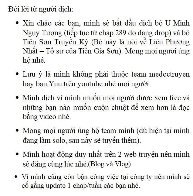 U Minh Ngụy Tượng Chapter 290 - 1
