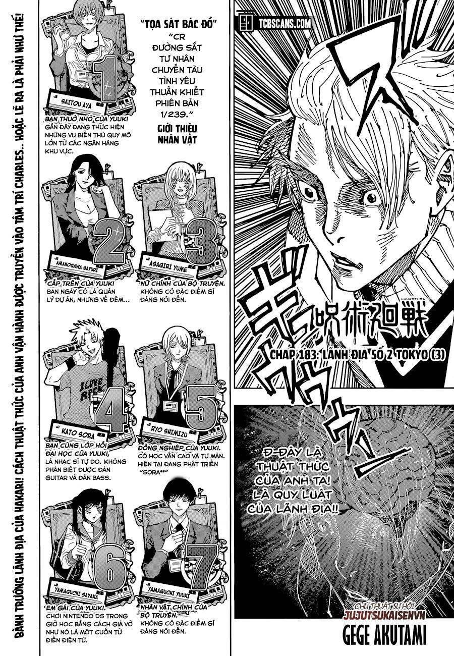 Jujutsu Kaisen - Chú Thuật Hồi Chiến Chapter 183 - 1