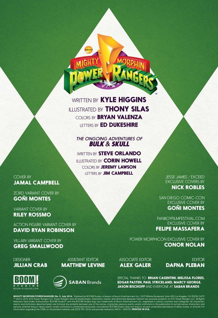 Mighty Morphin Power Rangers Chapter 5 - 2