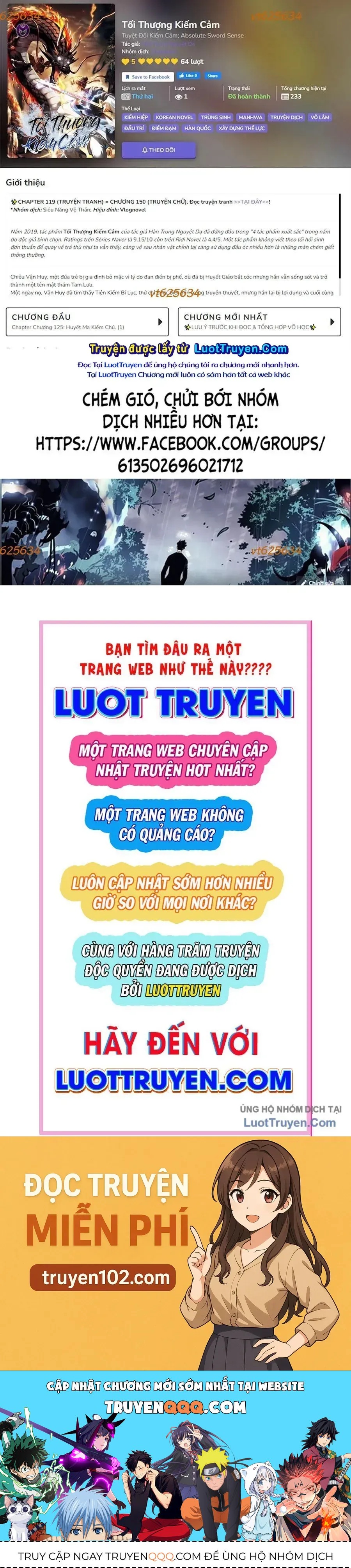 Cảm Kiếm Tuyệt Đối Chapter 169 - 139