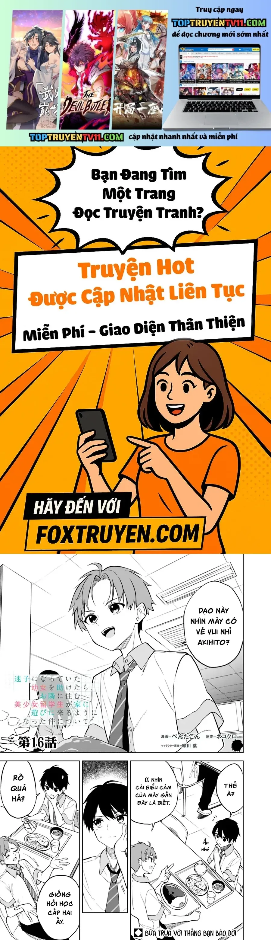 Maigo Ni Natteita Youjo Wo Tasuketara, Otonari Ni Sumu Bishoujo Ryuugakusei Ga Ie Ni Asobi Ni Kuru You Ni Natta Ken Nitsuite Chapter 16 - 2