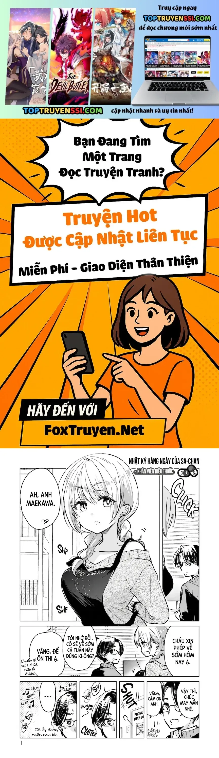 Cuộc Sống Thường Ngày Của Nhân Viên Hiệu Thuốc Sa-Chan Chapter 34.5 - 2