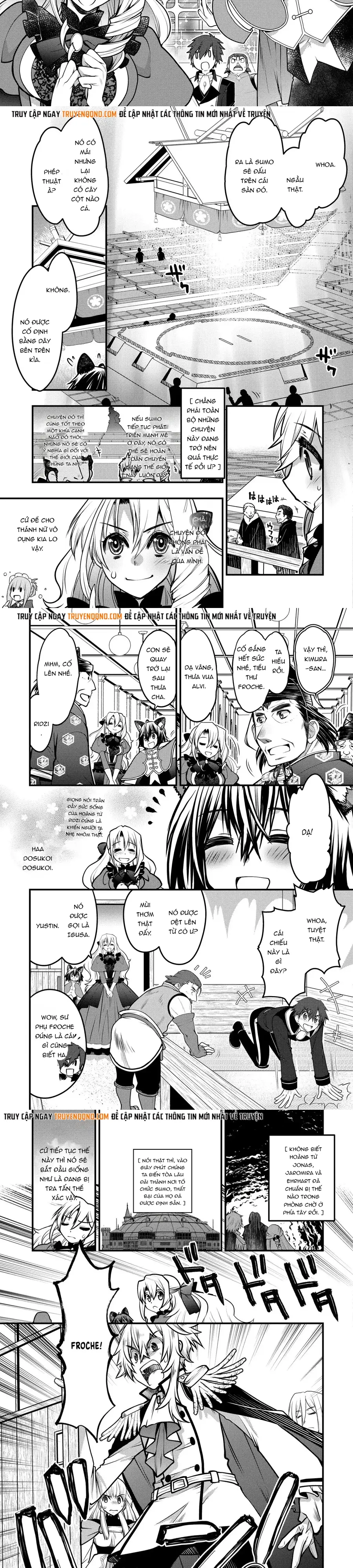 Oozumou Reijou ~Seijo Ni Hirateuchi Wo Kuratta Shunkan Sumou Budatta Zense Wo Omoidashita Akuyaku Reijou No Watashi Wa Sute Neko Ouji Ni Chanko Wo Furumaitai Haadosukoidosukoi~ Chapter 12 - 2