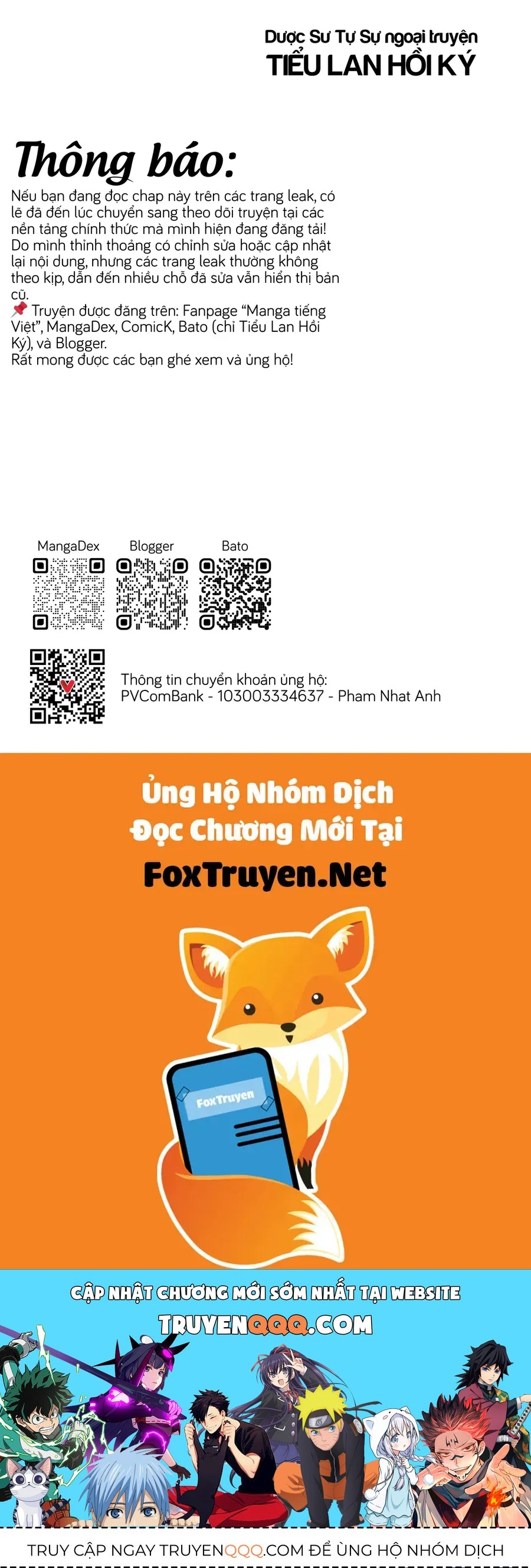 Dược Sư Tự Sự Ngoại Truyện: Tiểu Lan Hồi Ký Chapter 7.5 - 12