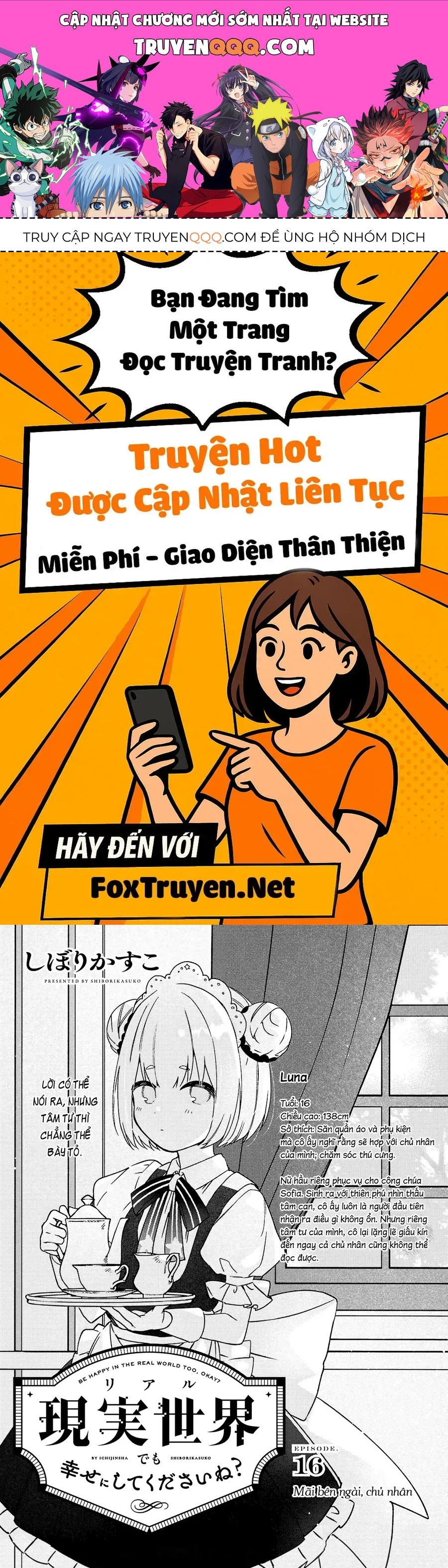 Ở Đời Thực Cũng Phải Hạnh Phúc Nhé! Chapter 16 - 1