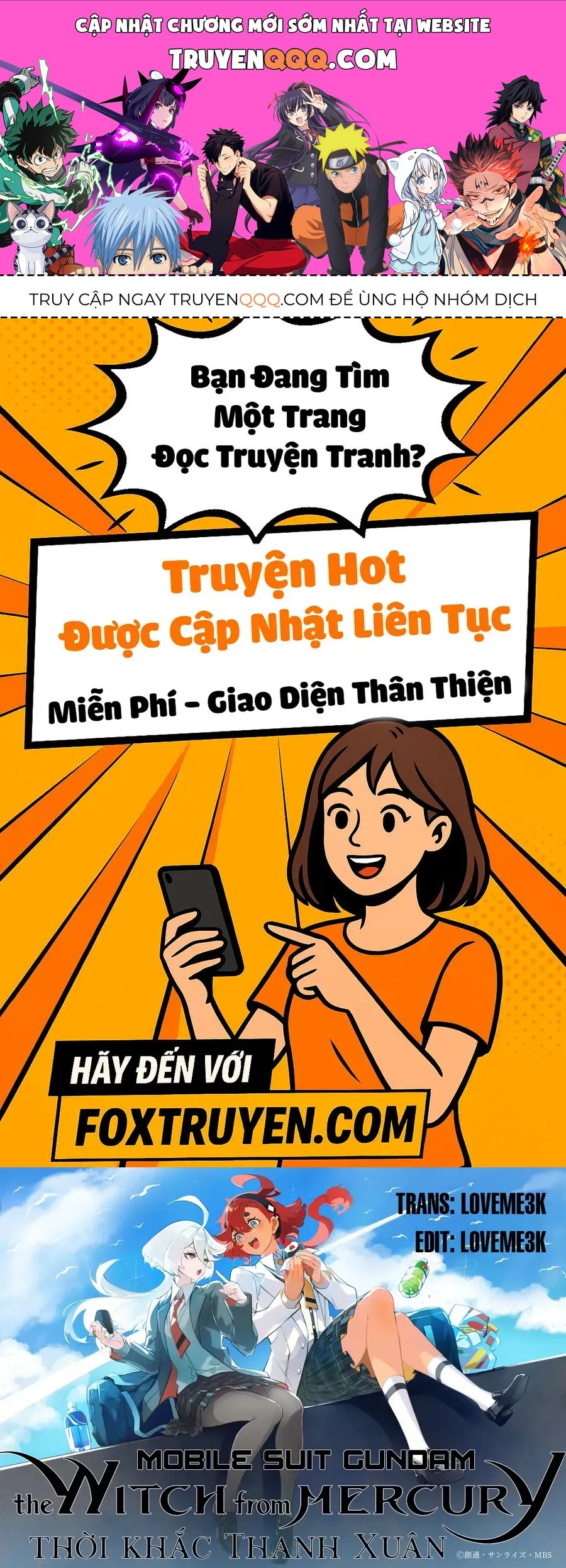 Chiến Sĩ Cơ Động Gundam: Pháp Sư Đến Từ Sao Thủy - Thời Khắc Thanh Xuân Chapter 3.2 - 1